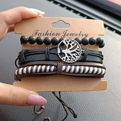 Perfume de hombre OHM + Set de pulseras de cuero (árbol) - Imagen 2