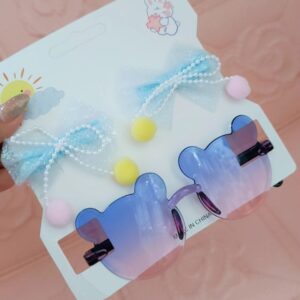 Vinchas - Gafas Celeste-lila